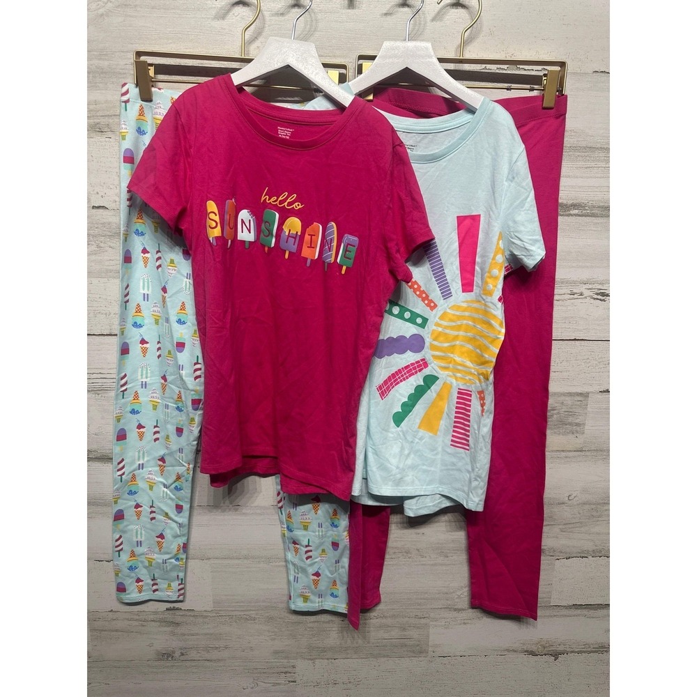 Member's Mark Clothing Bundle Girls XL 14-16 Pink Blue Sunshine Popsicle EUC